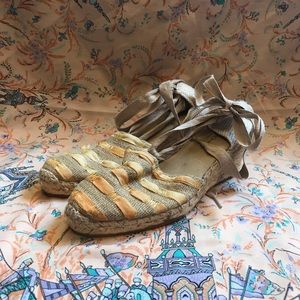 Espadrille heels size 8